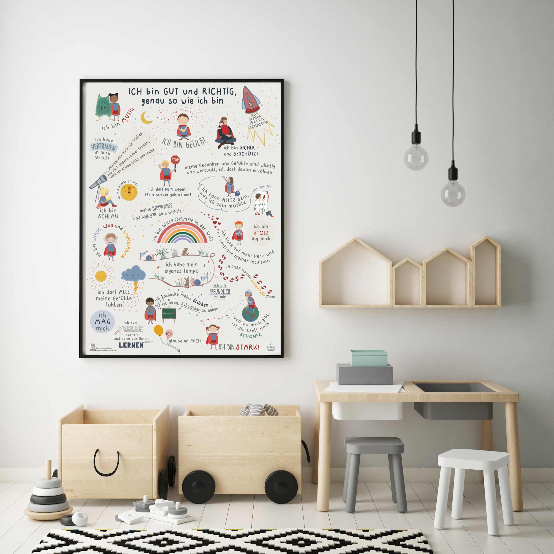 Kinder Affirmationsposter