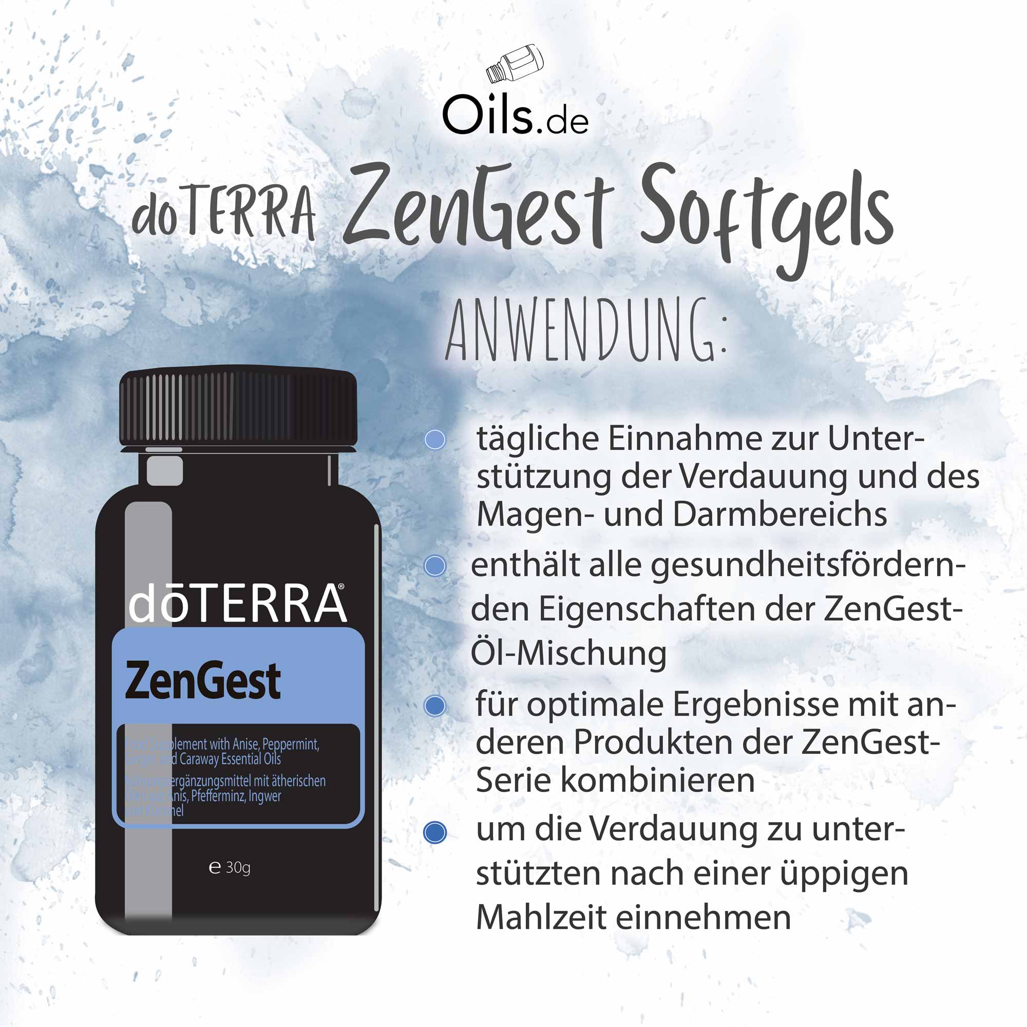 doTERRA Zengest Softgels Anwendung