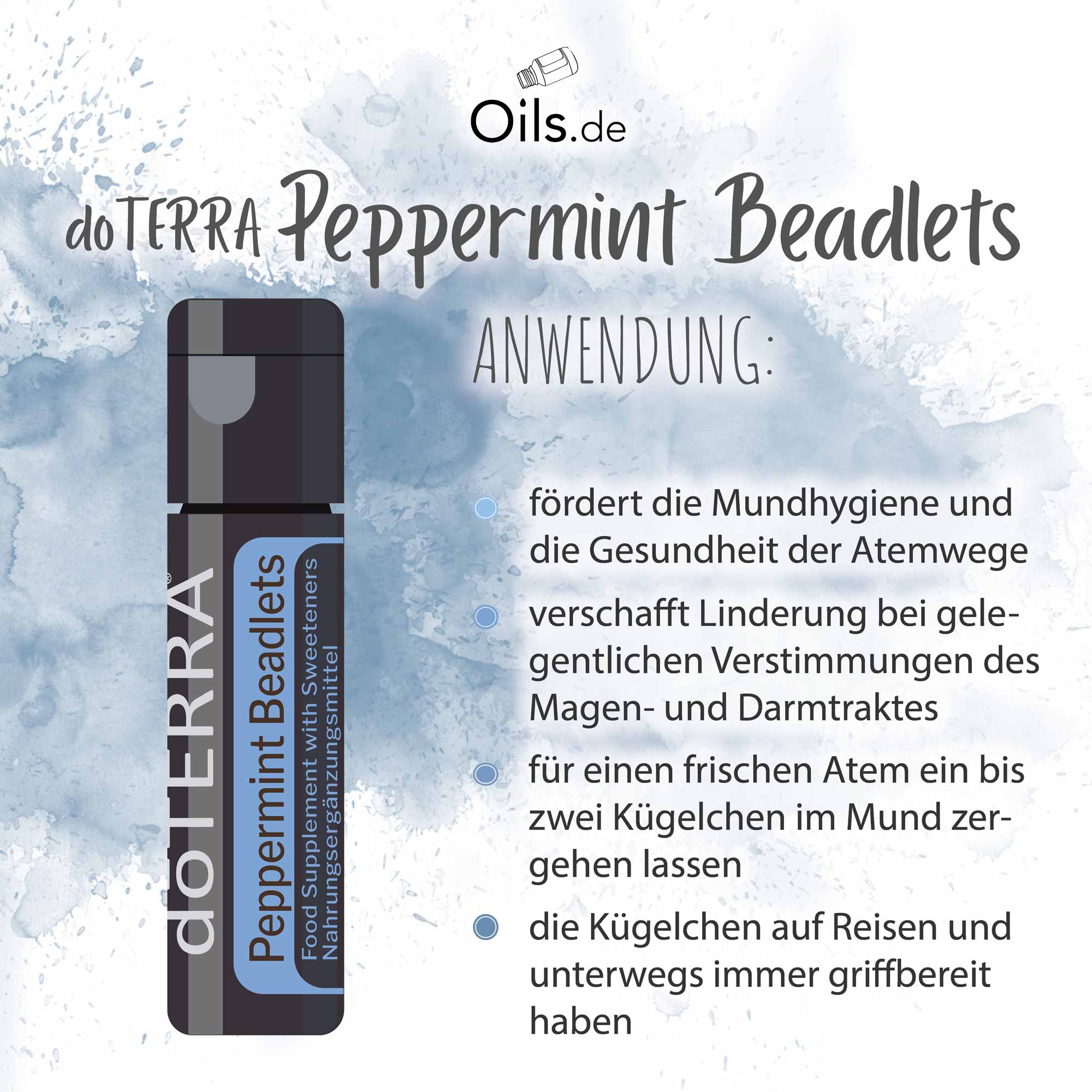 doTERRA Peppermint Beadlets Anwendung