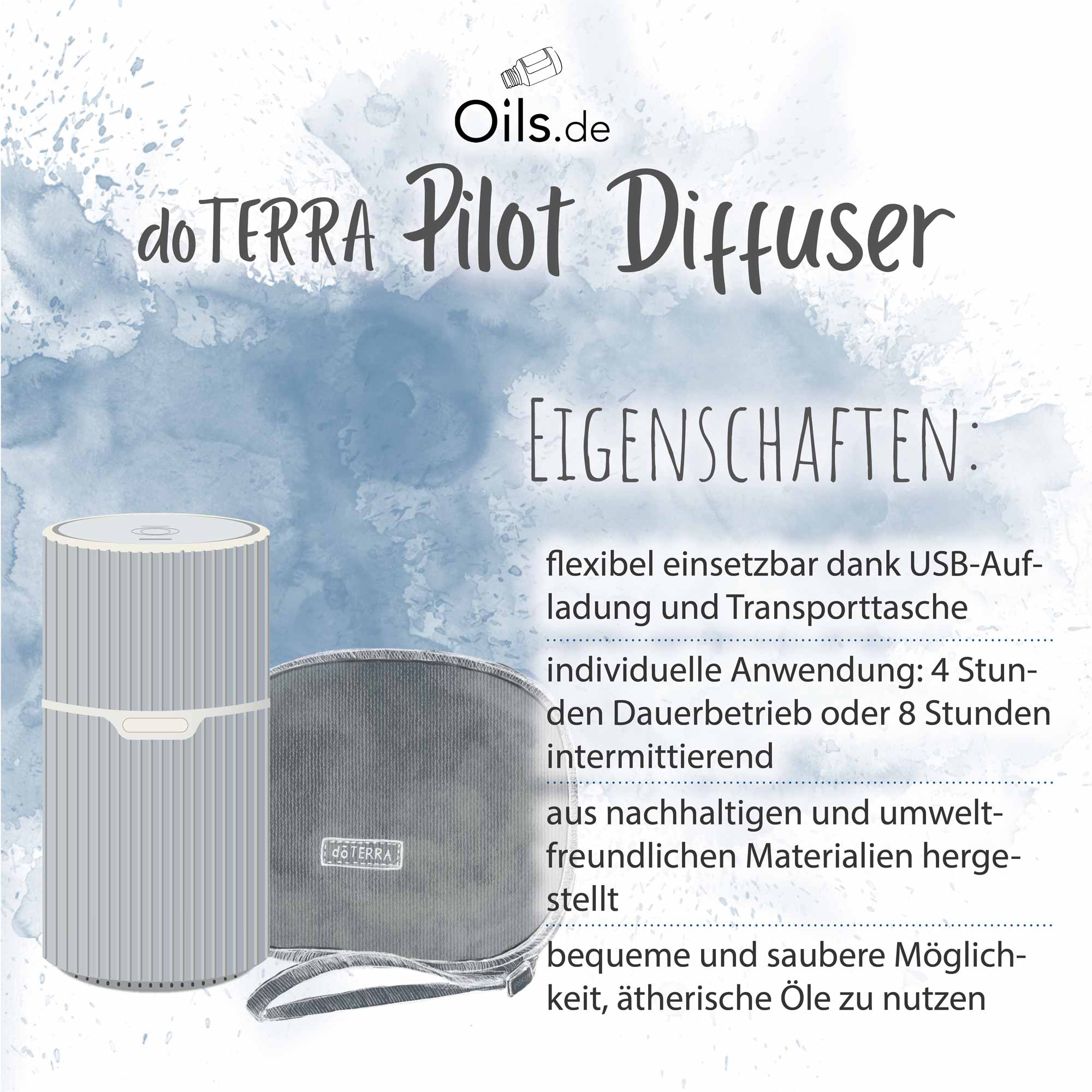 doTERRA Pilot Diffuser Eigenschaften