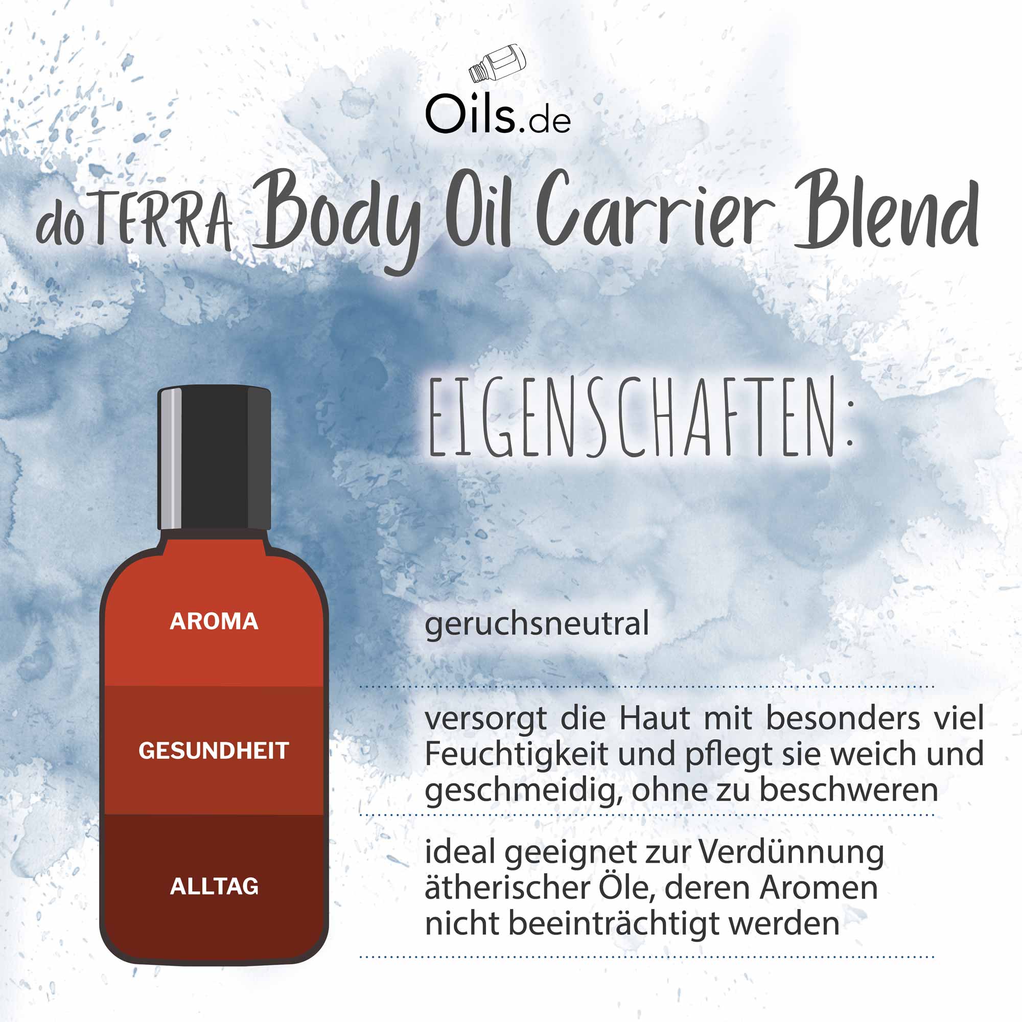 doTERRA Body Oil Carrier Blend | Körperöl-Trägermischung | Eigenschaften
