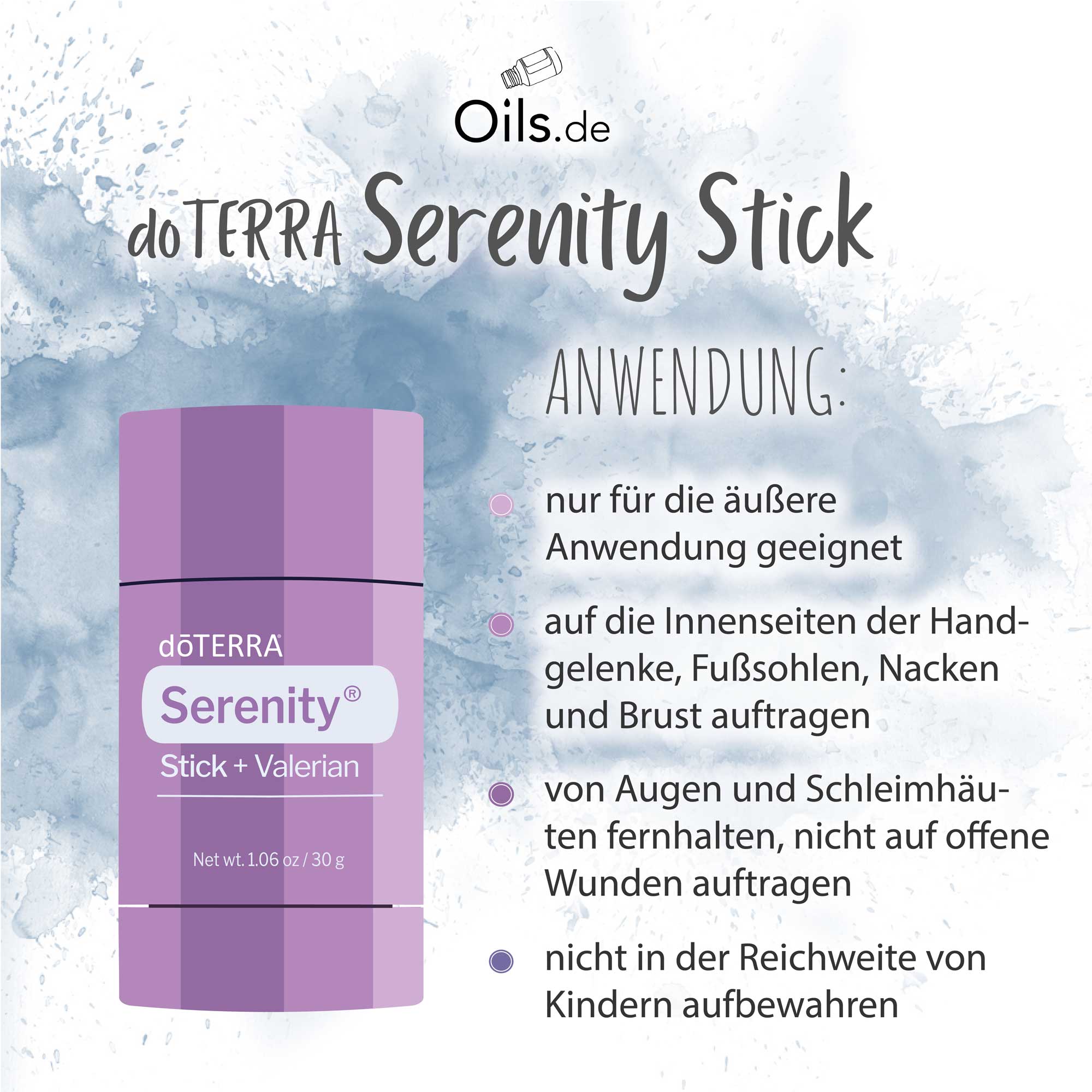 doTERRA Serenity Stick  | Anwendung