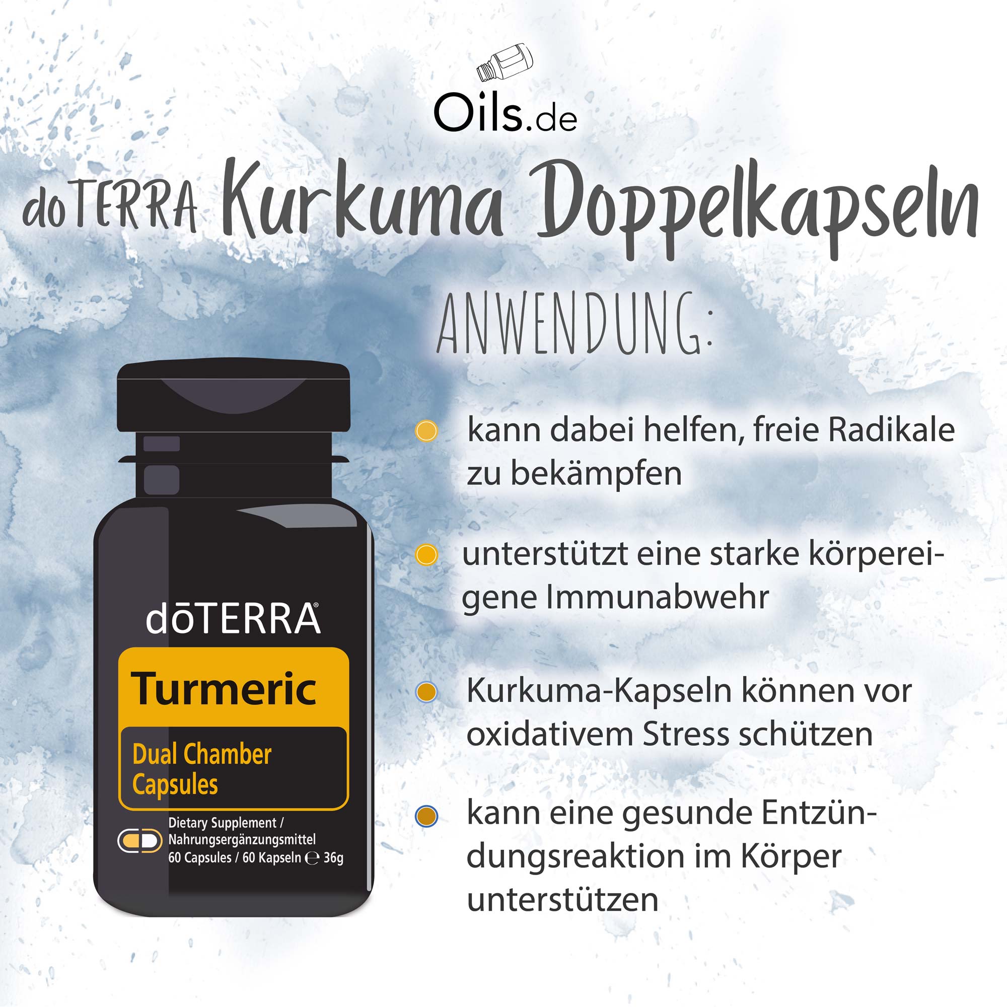 doTERRA Kurkuma Doppelkammer-Kapseln | Anwendung