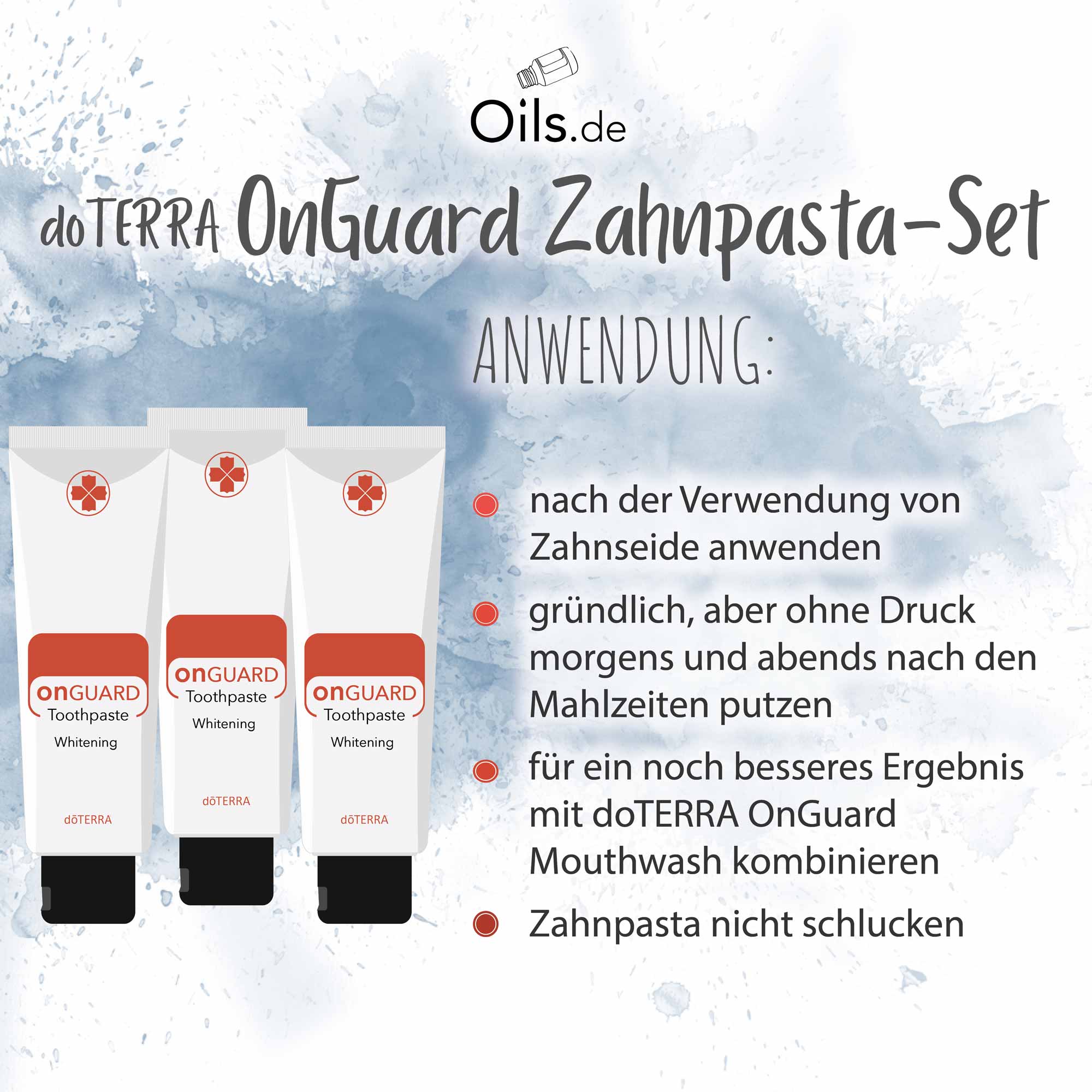 doTERRA OnGuard Zahnpasta-Set | Anwendung