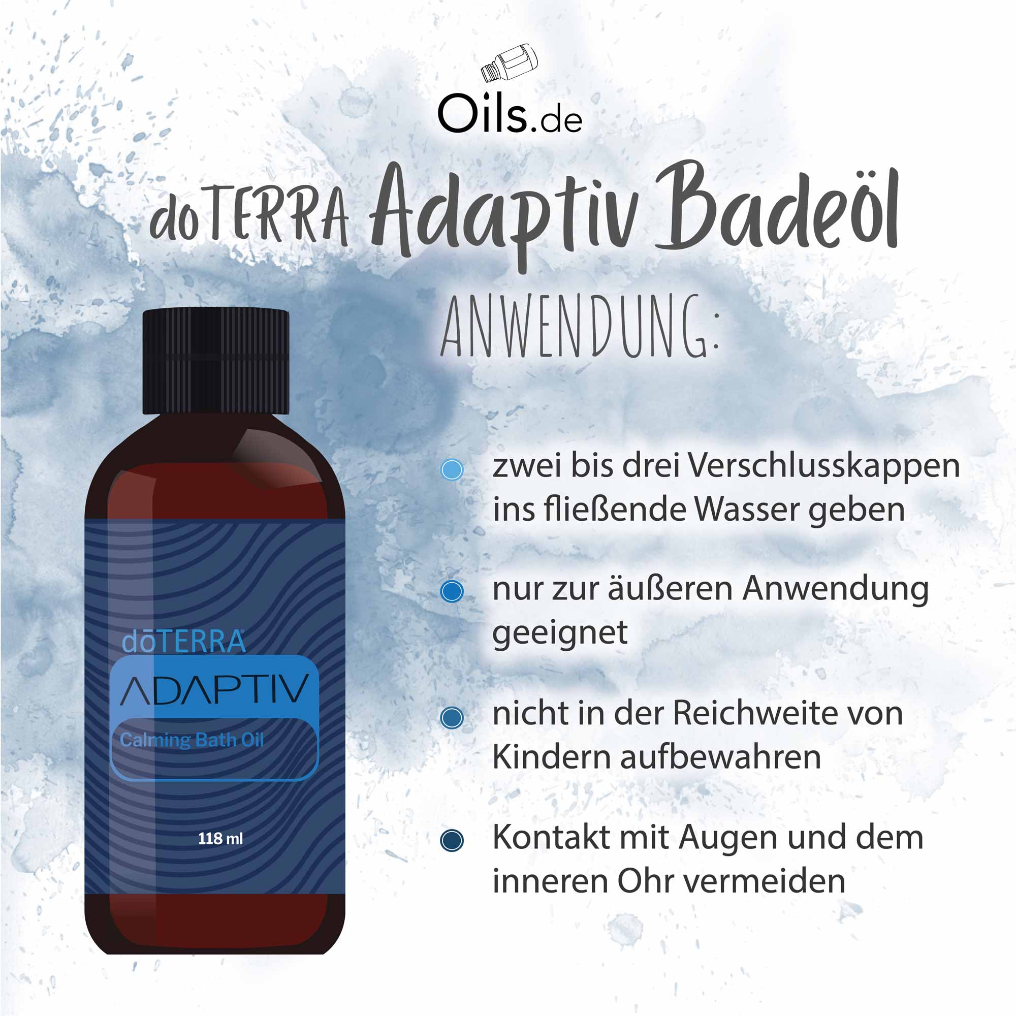 doTERRA ADAPTIV Badeöl | Anwendung