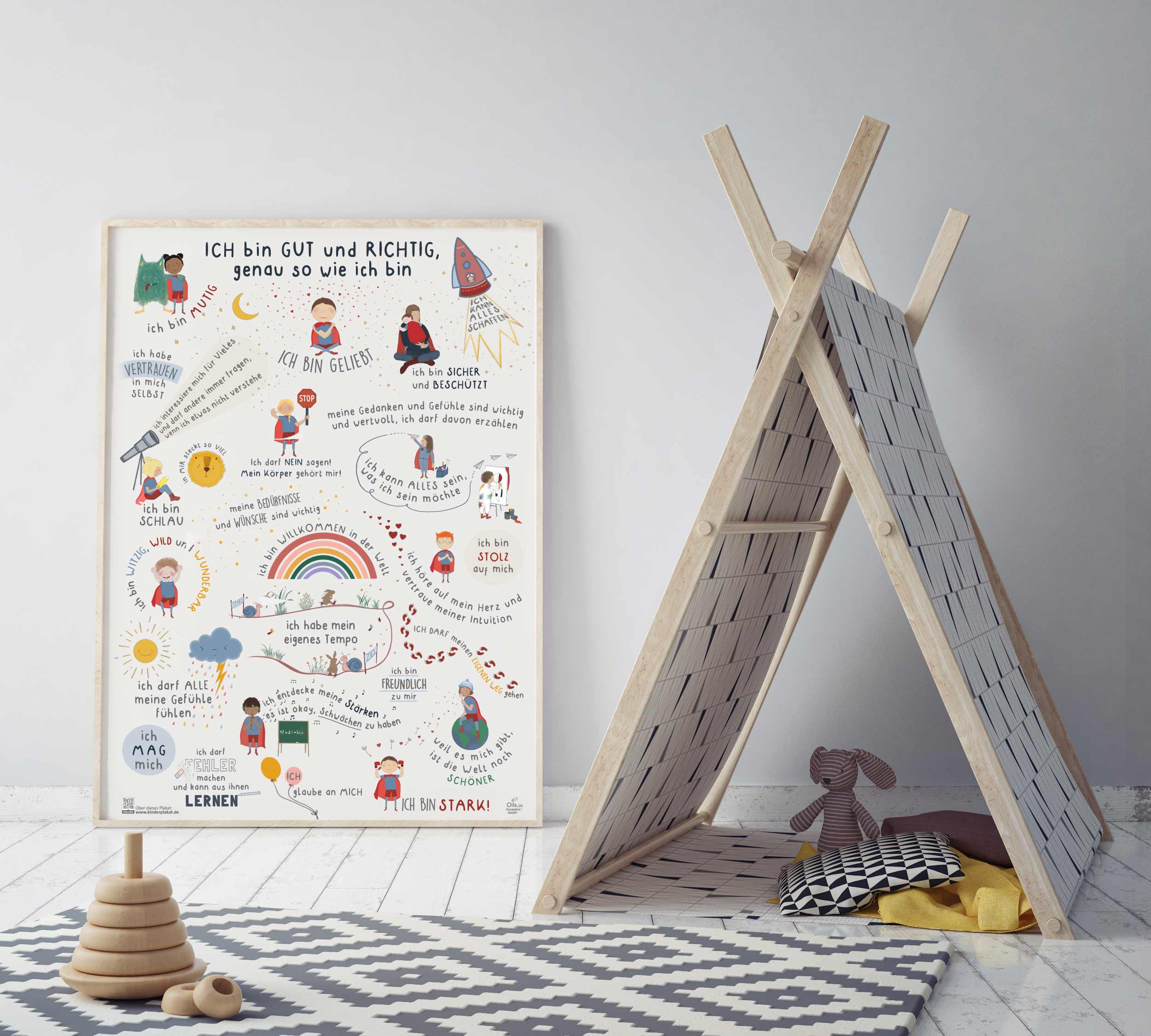 Kinder Selbstliebeposter