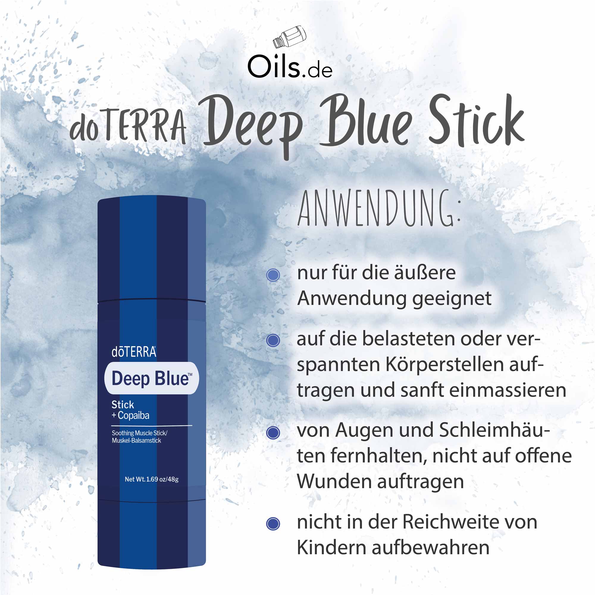 doTERRA Deep Blue Stick | Anwendung