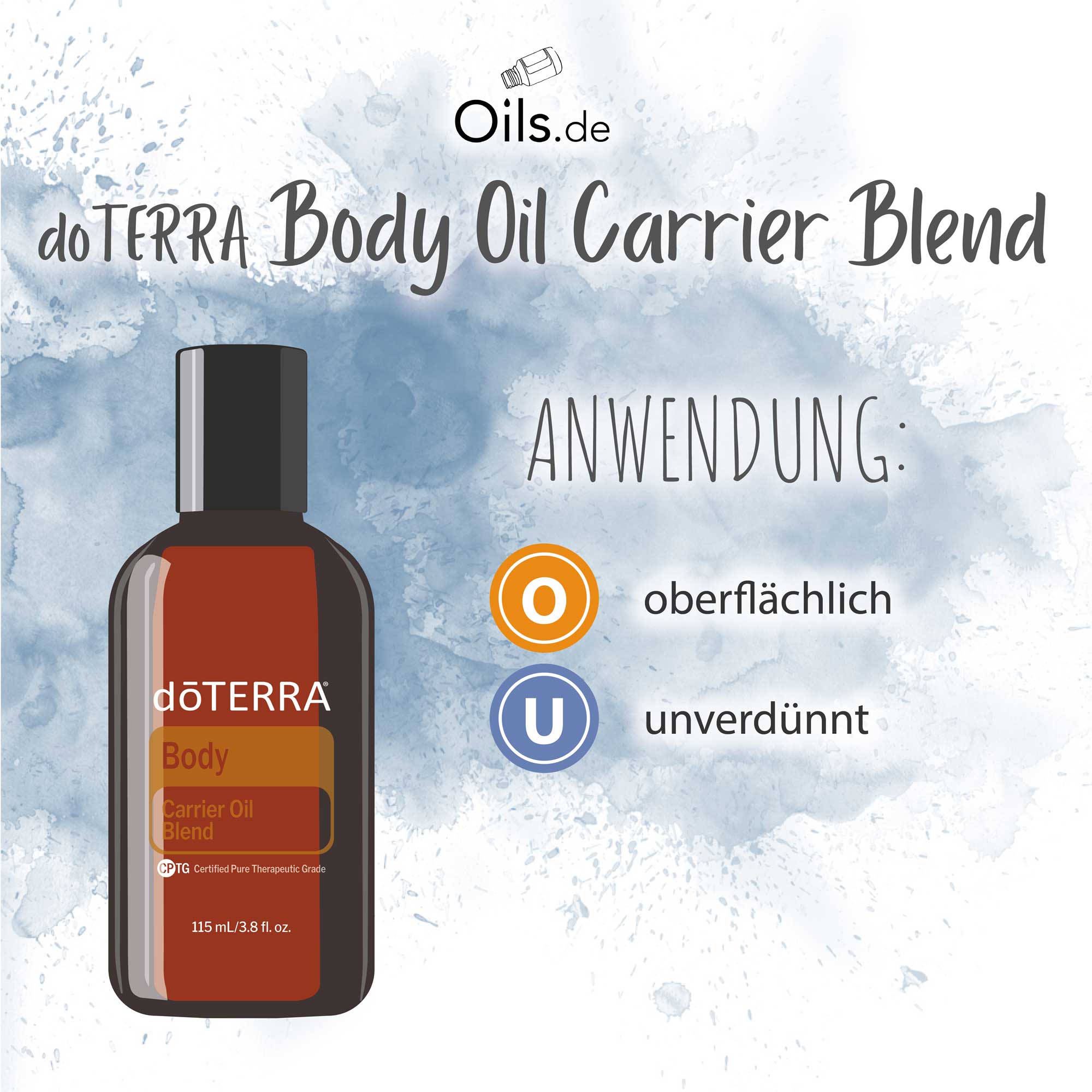 doTERRA Body Oil Carrier Blend | Körperöl-Trägermischung | Anwendung