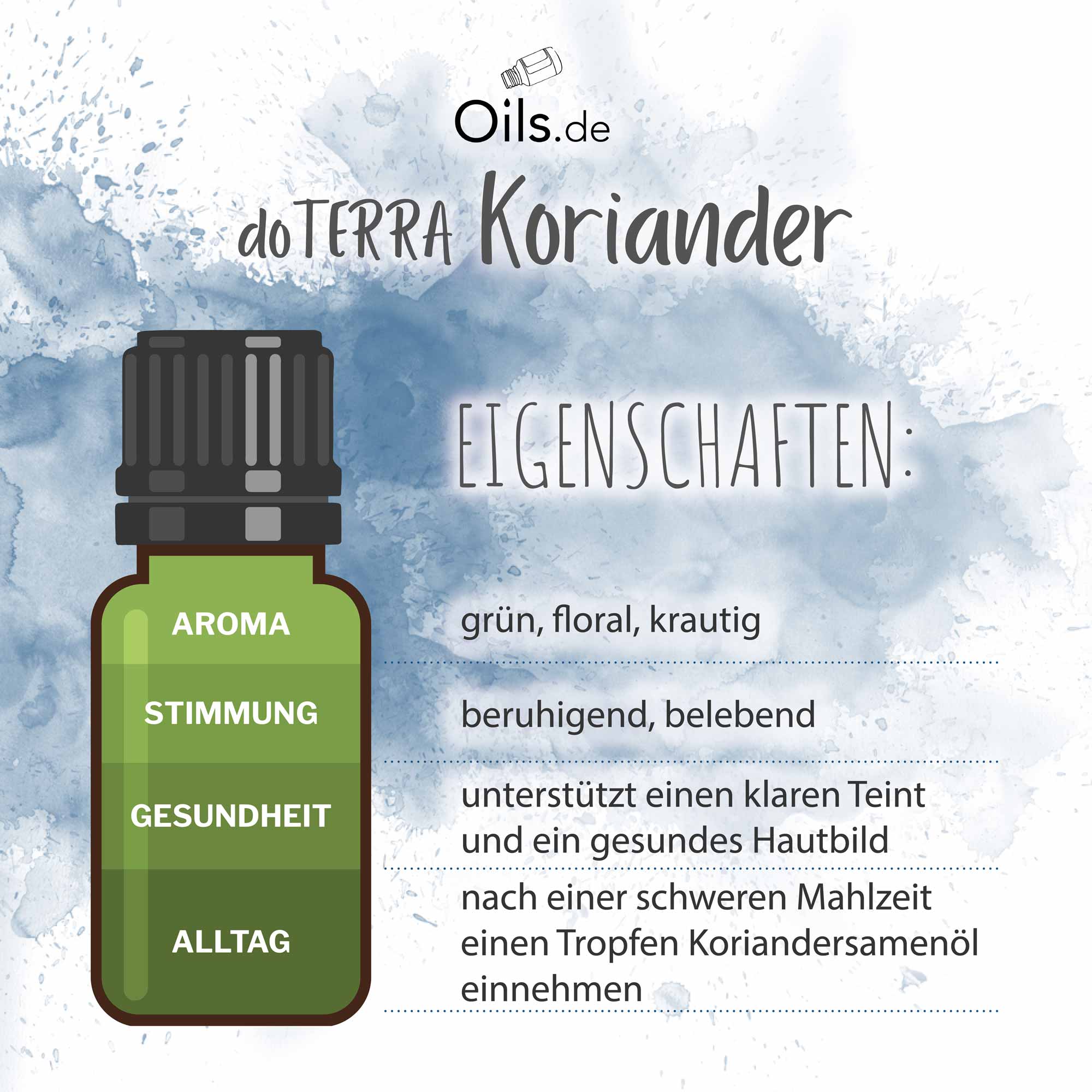 doTERRA-Koriander-Eigenschaften doTERRA Koriander Eigenschaften