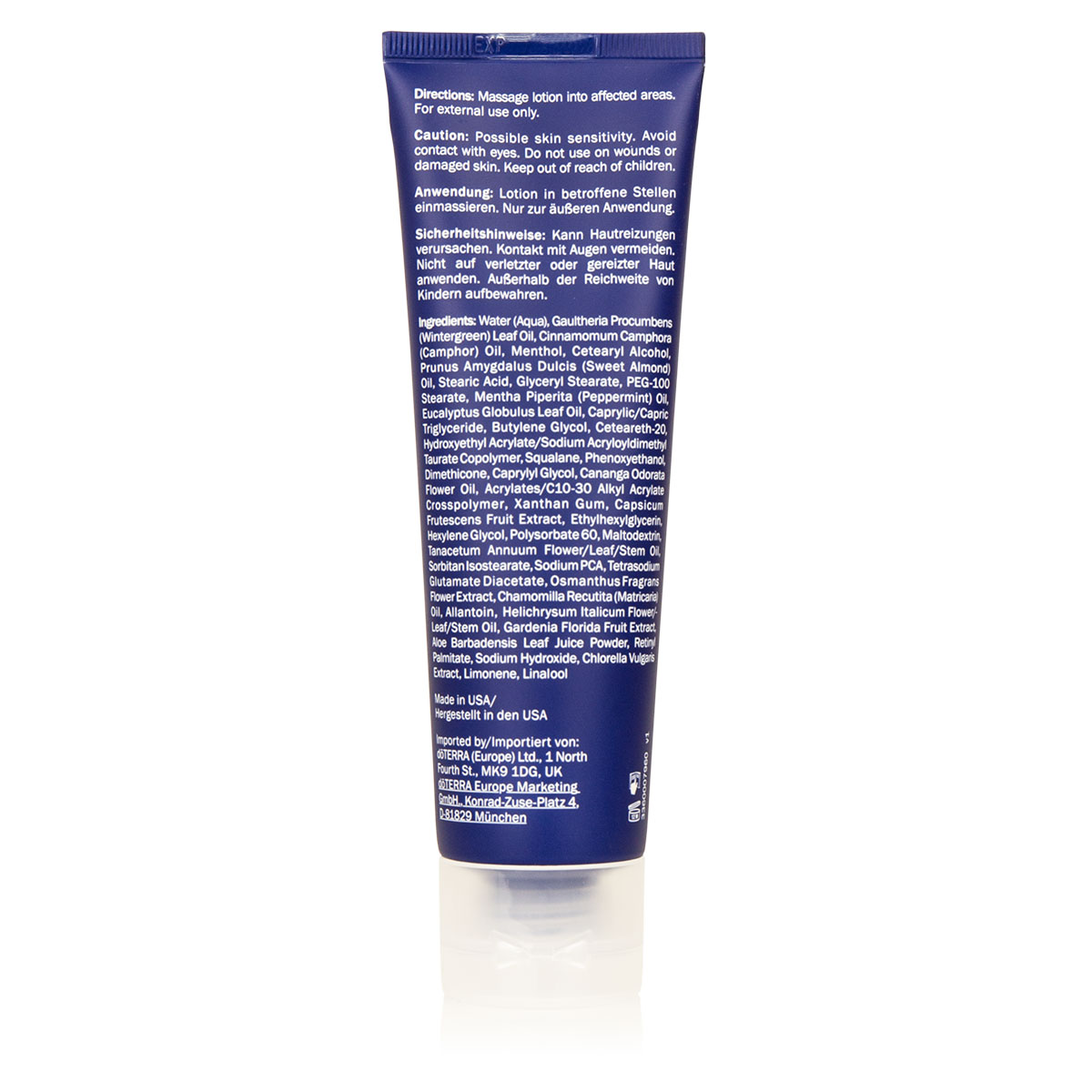 doTERRA Deep Blue Rub Etikett